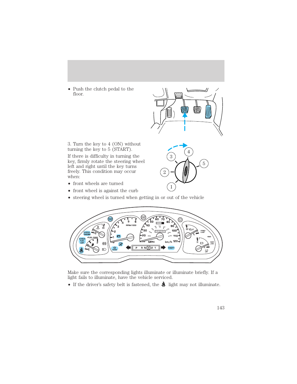 Driving | FORD 2002 Ranger v.2 User Manual | Page 143 / 288