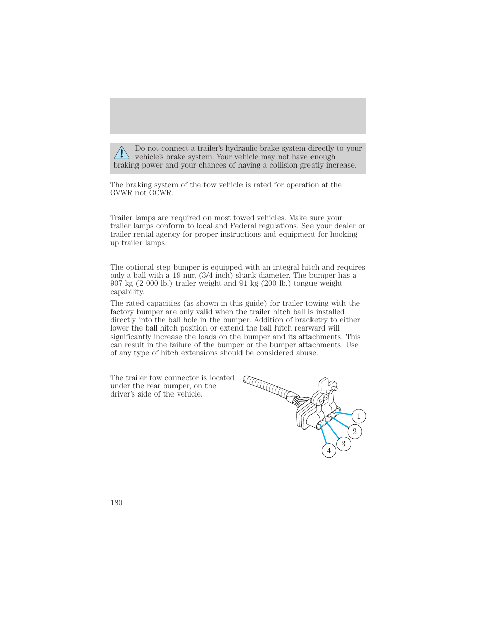 Driving | FORD 2002 Ranger v.2 User Manual | Page 180 / 288