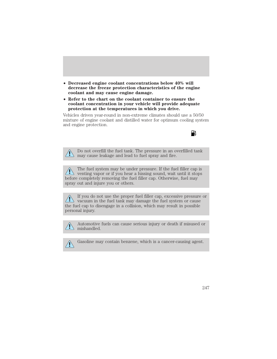 Maintenance and specifications | FORD 2002 Ranger v.2 User Manual | Page 247 / 288