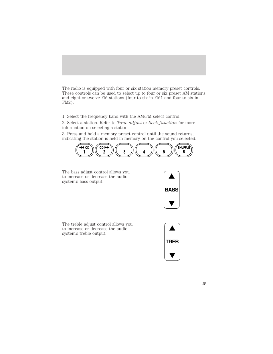Entertainment systems | FORD 2002 Ranger v.2 User Manual | Page 25 / 288