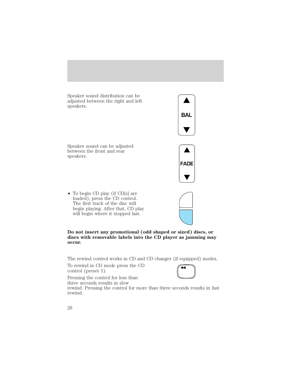 Entertainment systems | FORD 2002 Ranger v.2 User Manual | Page 26 / 288