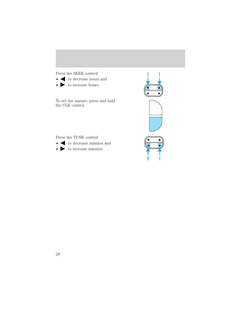 Entertainment systems, Scn clk | FORD 2002 Ranger v.2 User Manual | Page 28 / 288