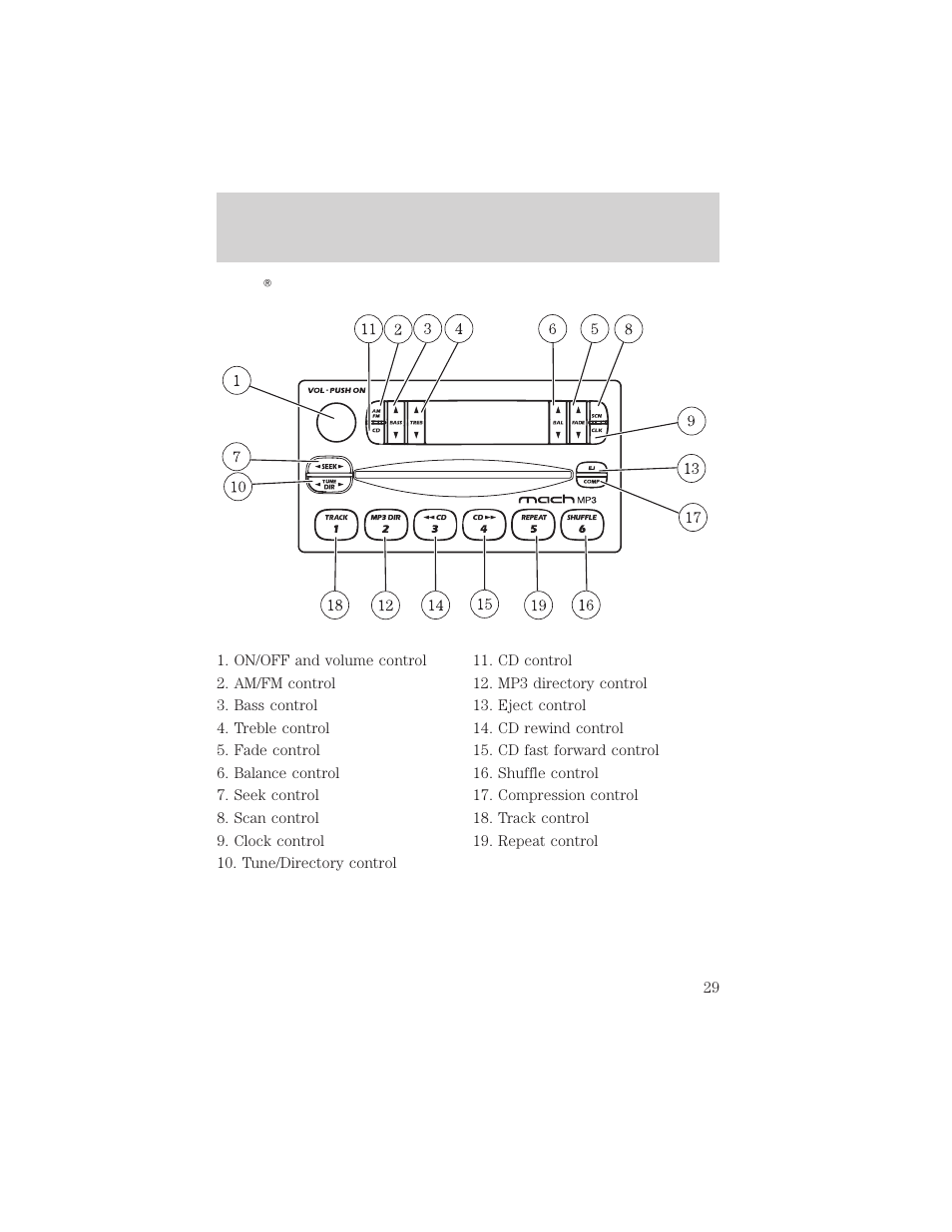 Entertainment systems | FORD 2002 Ranger v.2 User Manual | Page 29 / 288