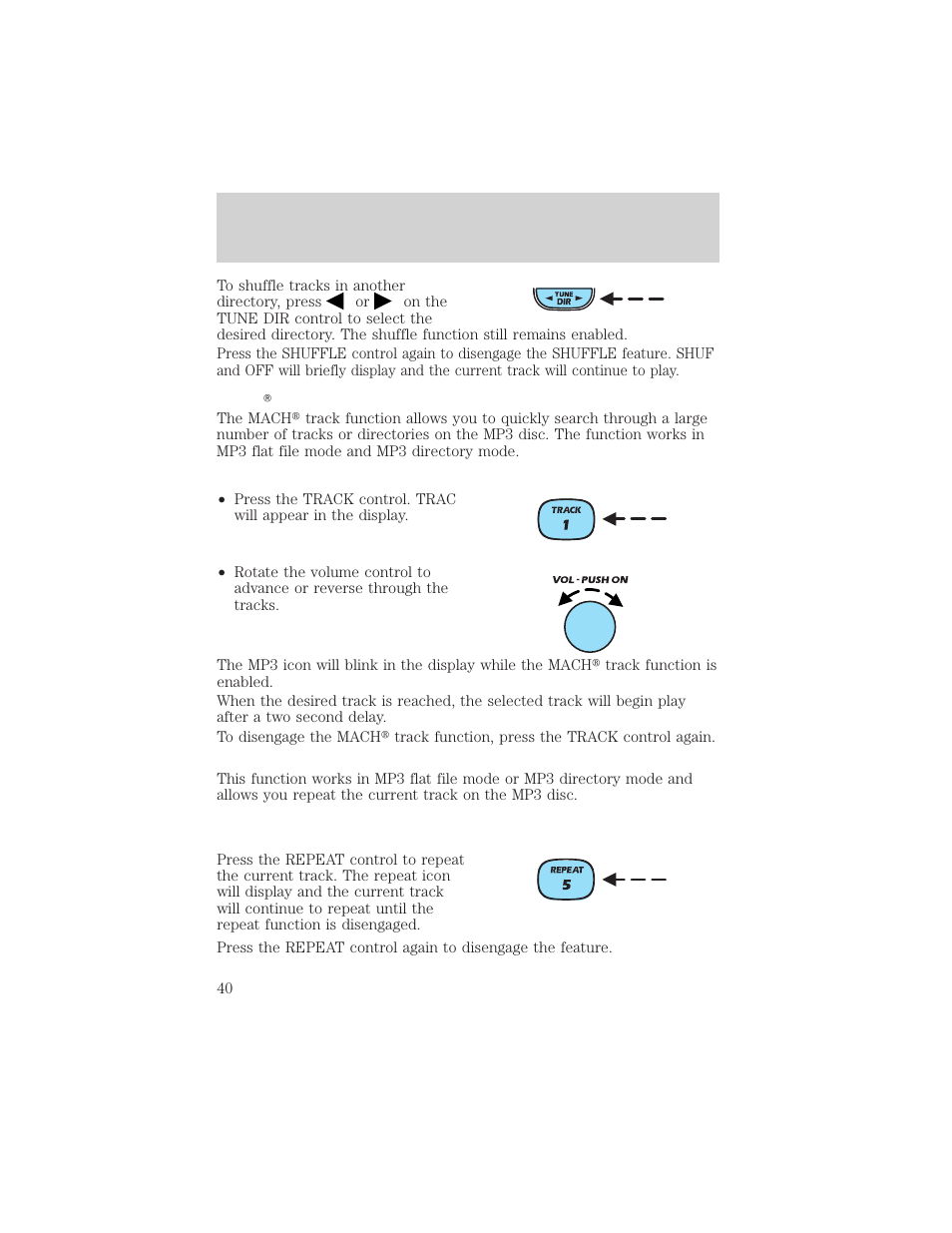 Entertainment systems | FORD 2002 Ranger v.2 User Manual | Page 40 / 288