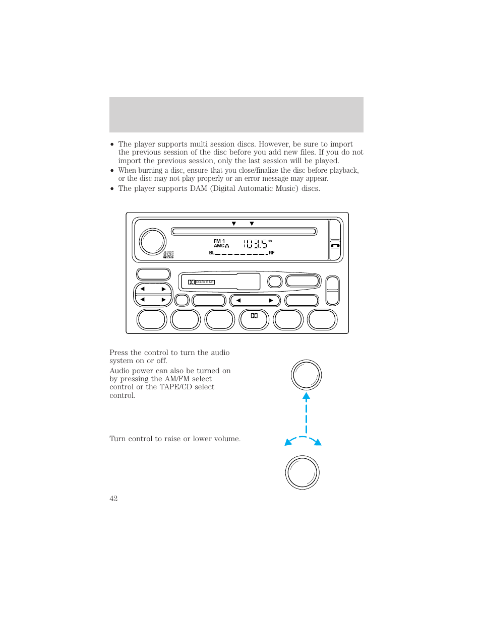 Entertainment systems | FORD 2002 Ranger v.2 User Manual | Page 42 / 288