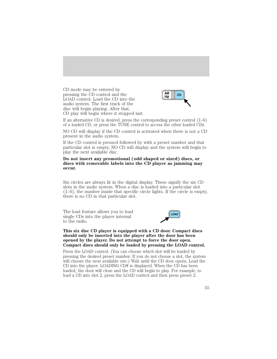 Entertainment systems | FORD 2002 Ranger v.2 User Manual | Page 55 / 288