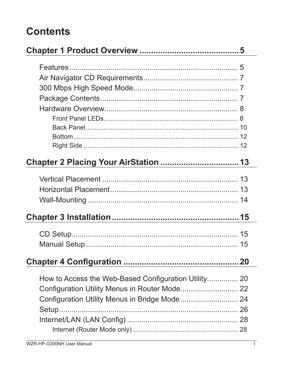 Buffalo Technology NFINITI WZR-HP-G300NH User Manual | Page 2 / 133