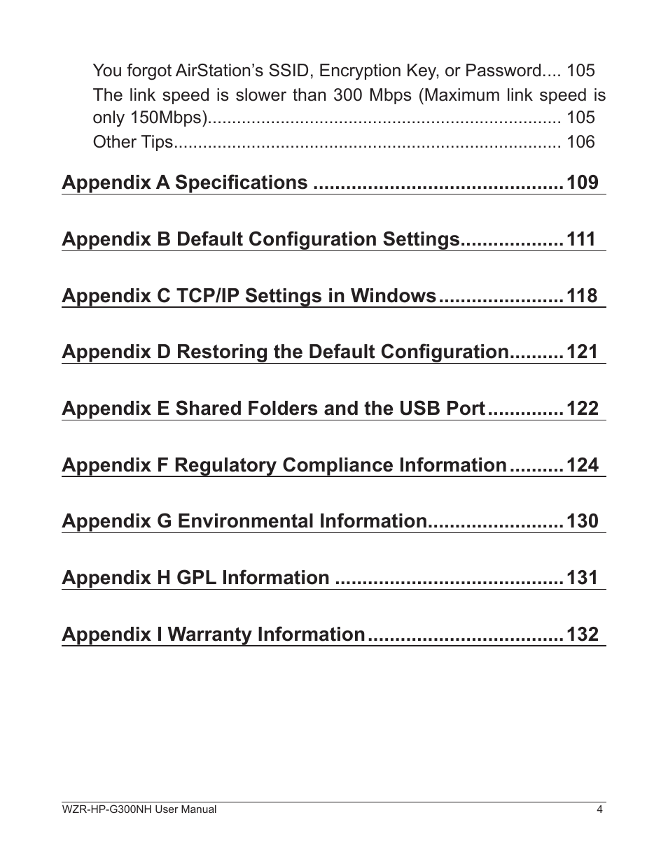 Buffalo Technology NFINITI WZR-HP-G300NH User Manual | Page 5 / 133