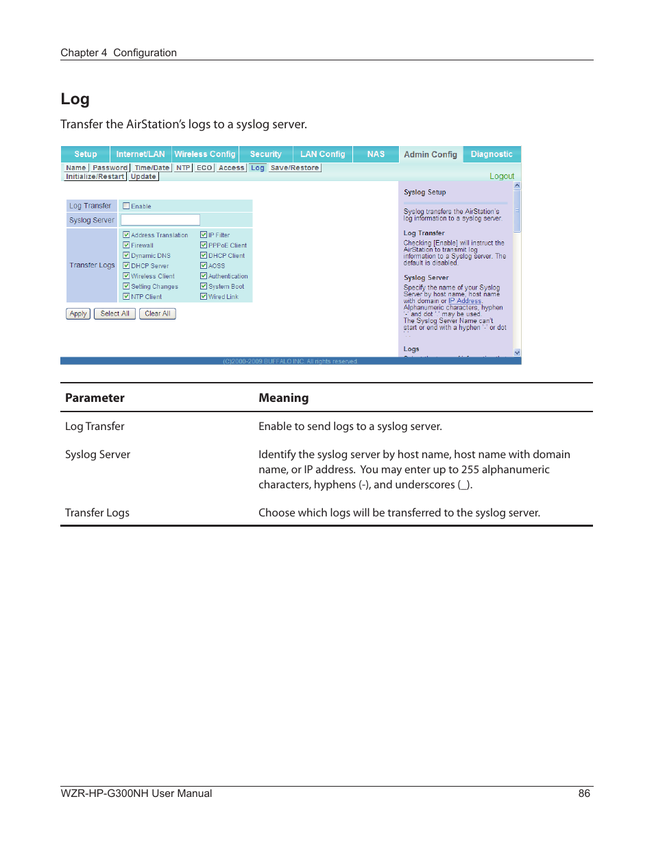 Buffalo Technology NFINITI WZR-HP-G300NH User Manual | Page 87 / 133