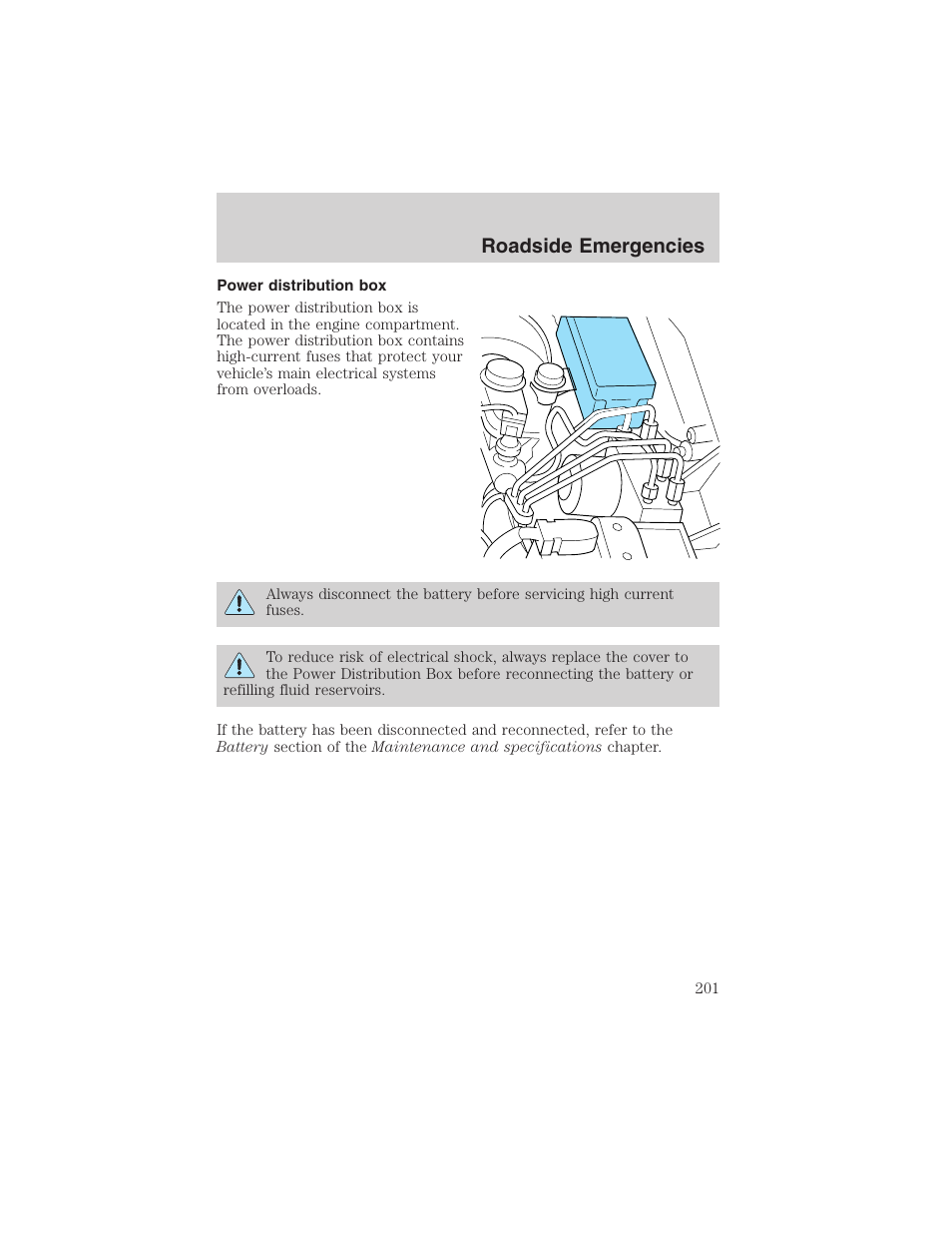 Roadside emergencies | FORD 2002 Ranger v.3 User Manual | Page 201 / 296