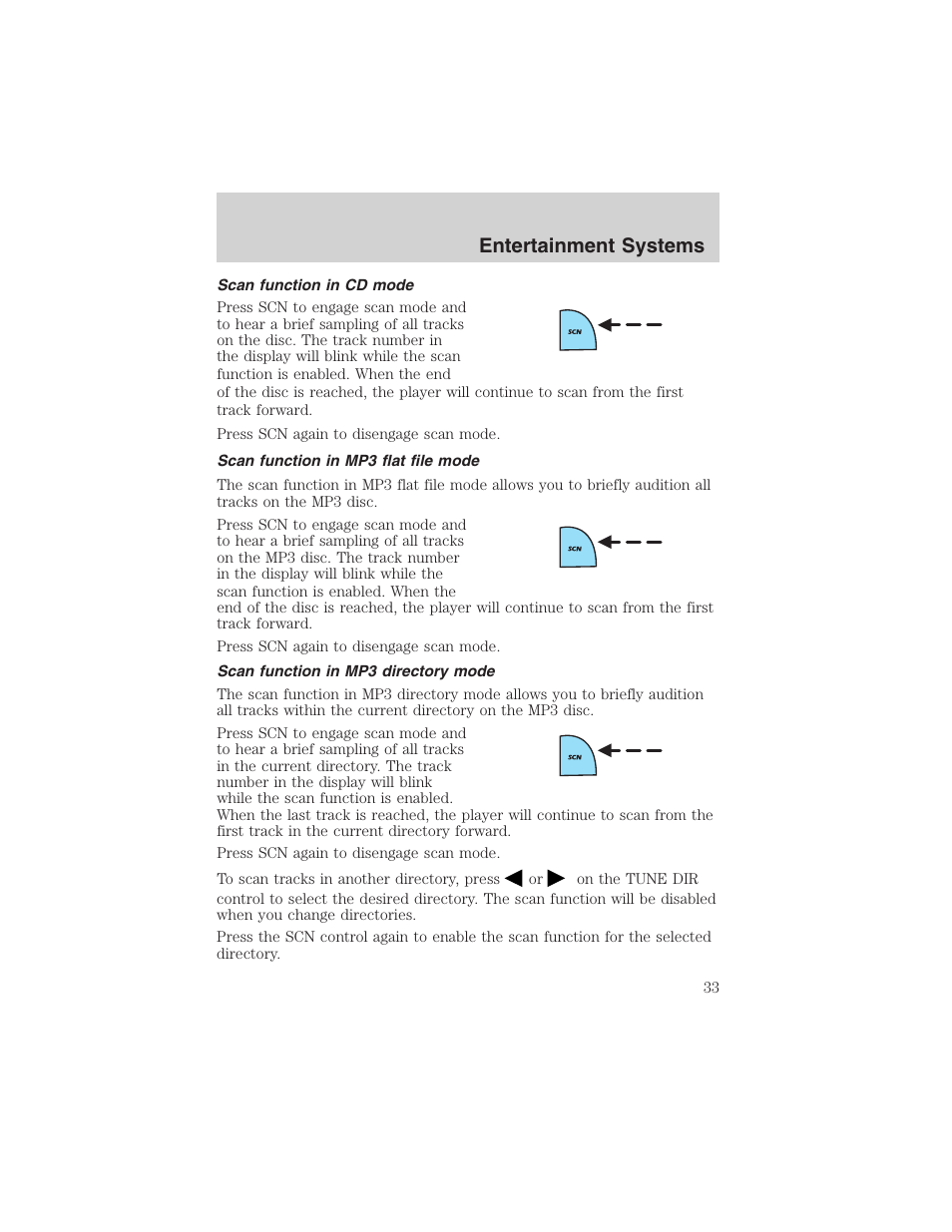 Entertainment systems | FORD 2002 Ranger v.3 User Manual | Page 33 / 296