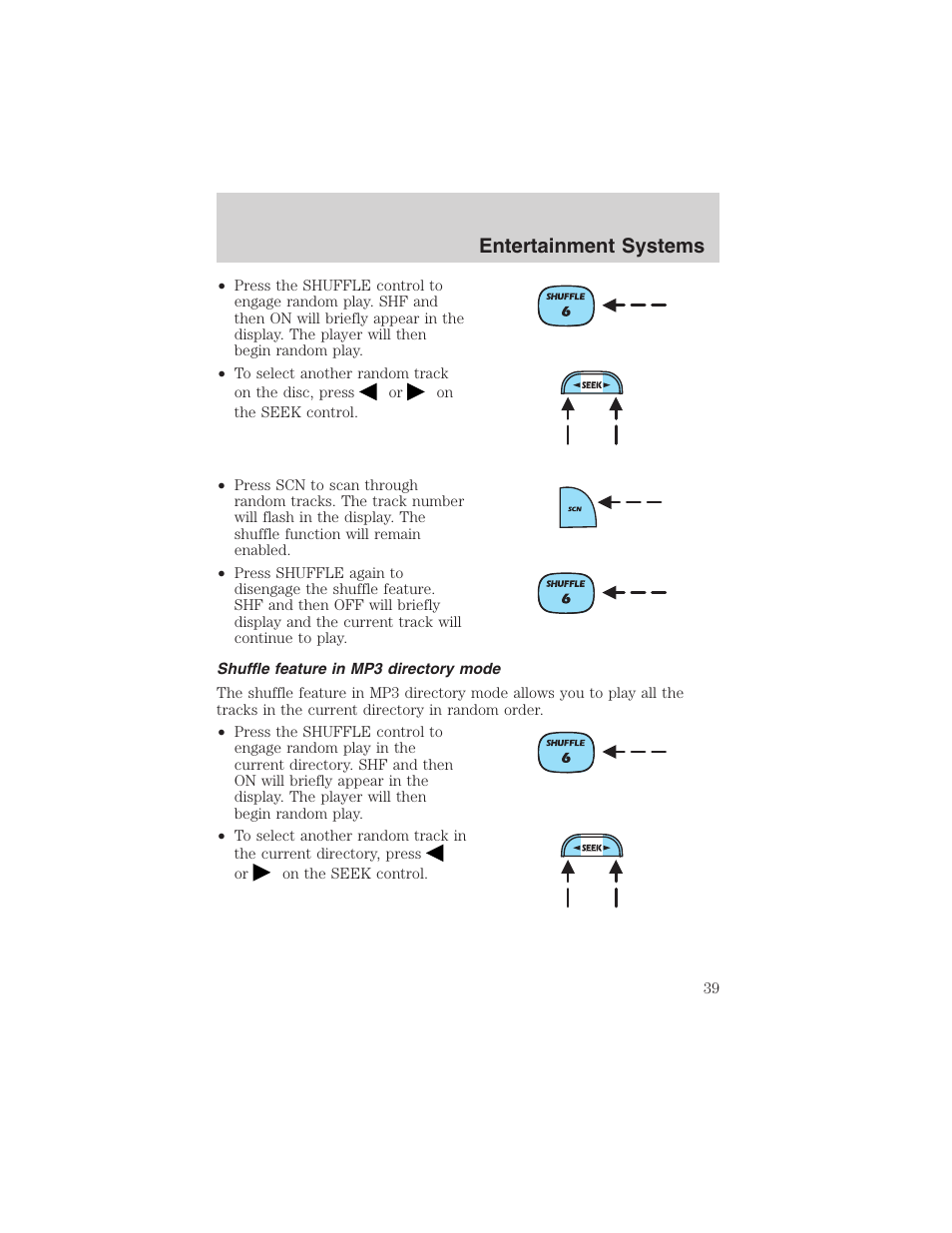 Entertainment systems | FORD 2002 Ranger v.3 User Manual | Page 39 / 296