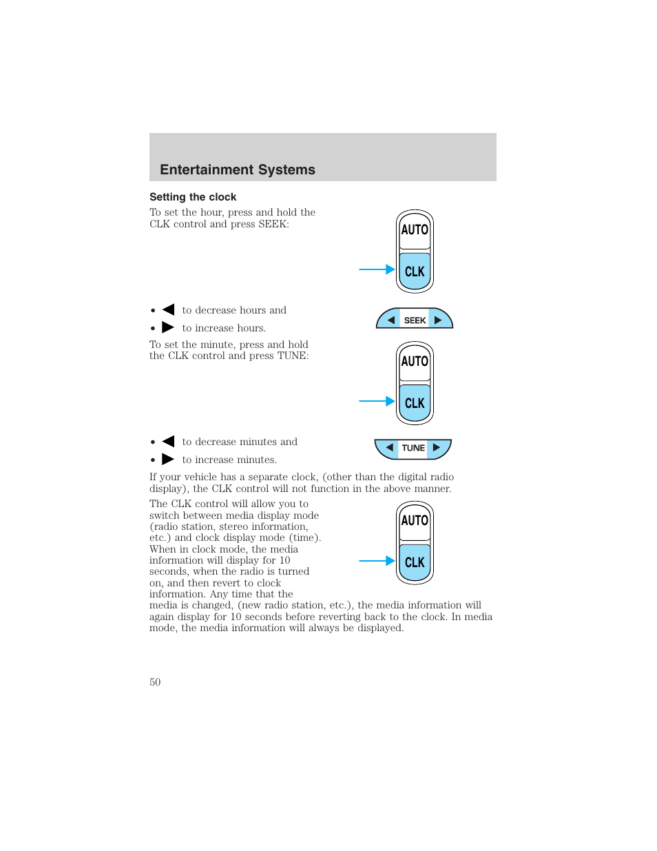 FORD 2002 Ranger v.3 User Manual | Page 50 / 296