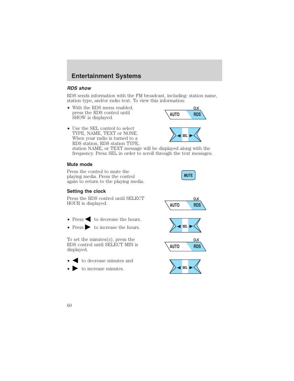 Entertainment systems | FORD 2002 Ranger v.3 User Manual | Page 60 / 296