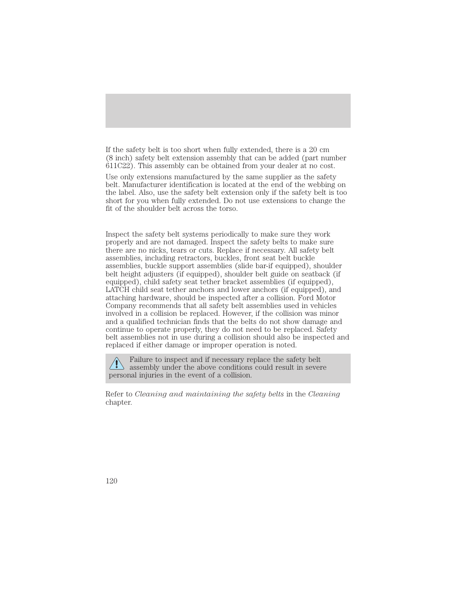 Seating and safety restraints | FORD 2002 Taurus v.1 User Manual | Page 120 / 248