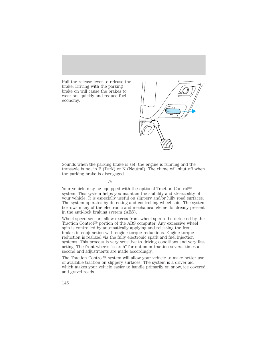 Driving | FORD 2002 Taurus v.1 User Manual | Page 146 / 248