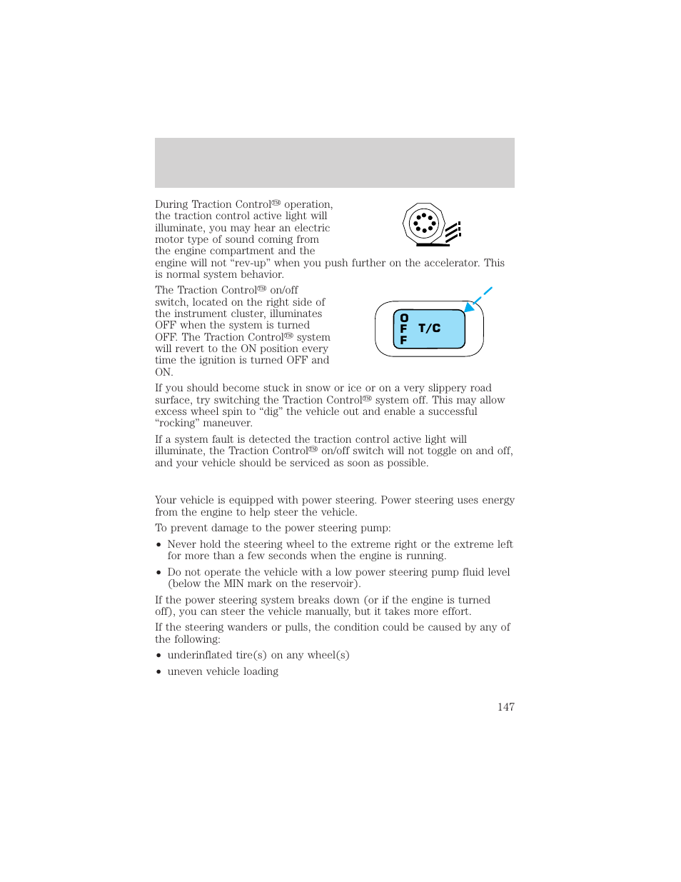Driving | FORD 2002 Taurus v.1 User Manual | Page 147 / 248
