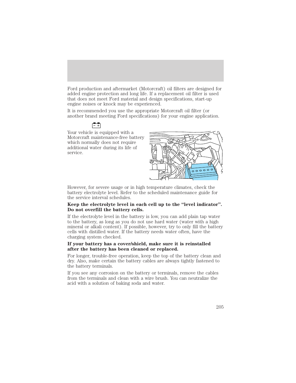 Maintenance and specifications | FORD 2002 Taurus v.1 User Manual | Page 205 / 248