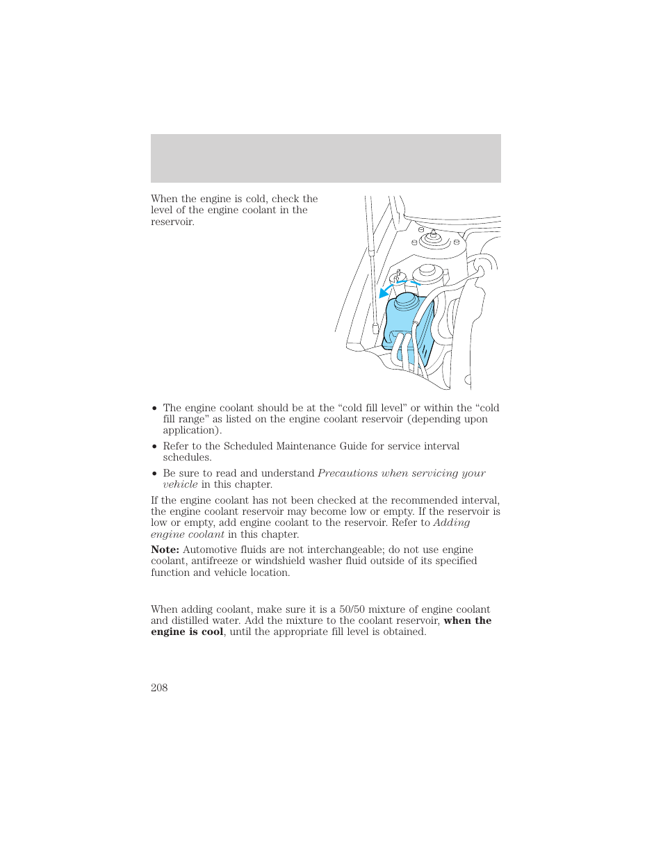 Maintenance and specifications | FORD 2002 Taurus v.1 User Manual | Page 208 / 248