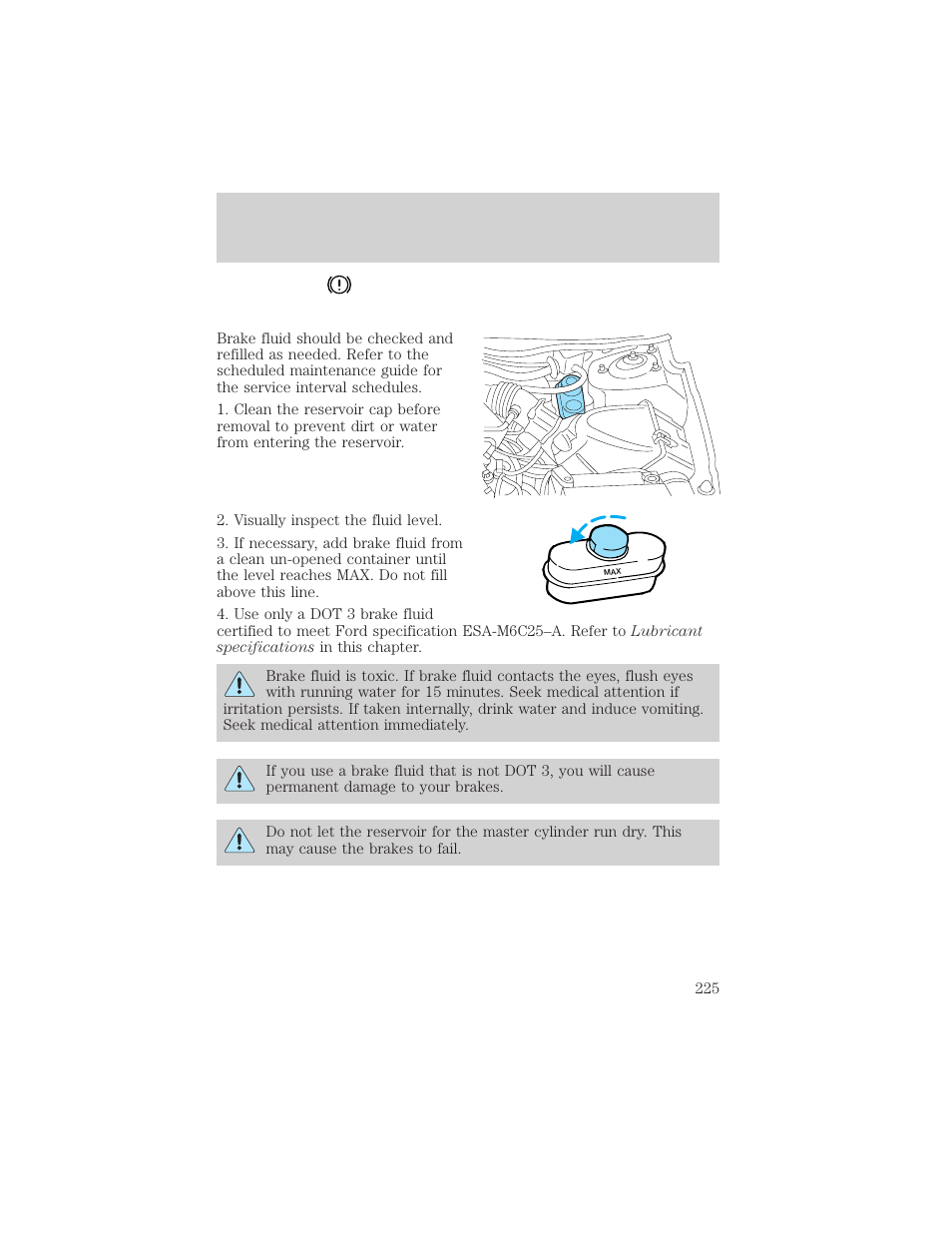 Maintenance and specifications | FORD 2002 Taurus v.1 User Manual | Page 225 / 248