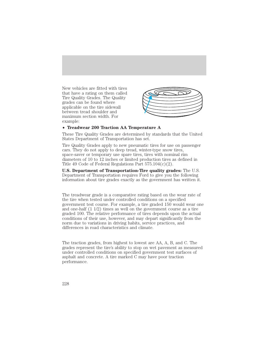 Maintenance and specifications | FORD 2002 Taurus v.1 User Manual | Page 228 / 248