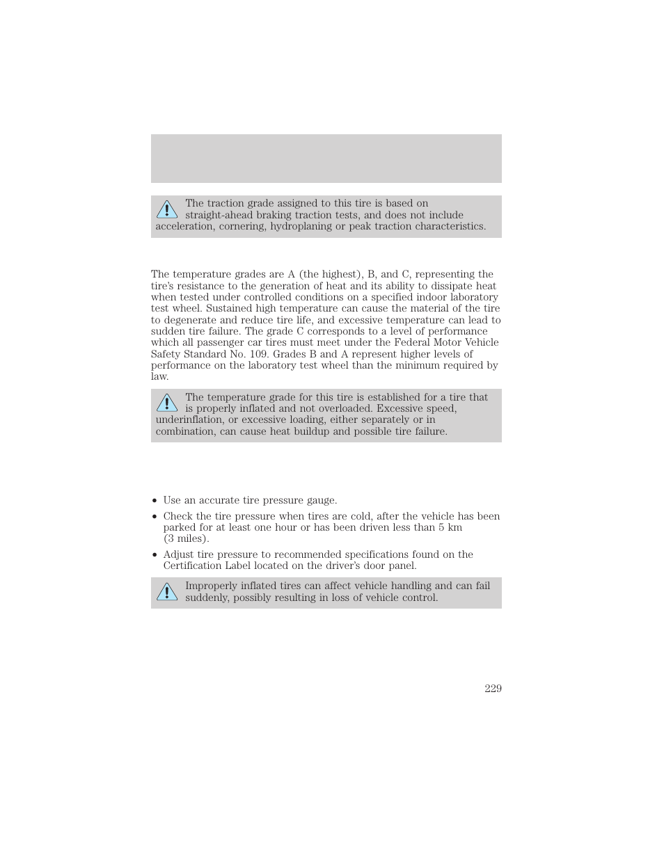 Maintenance and specifications | FORD 2002 Taurus v.1 User Manual | Page 229 / 248