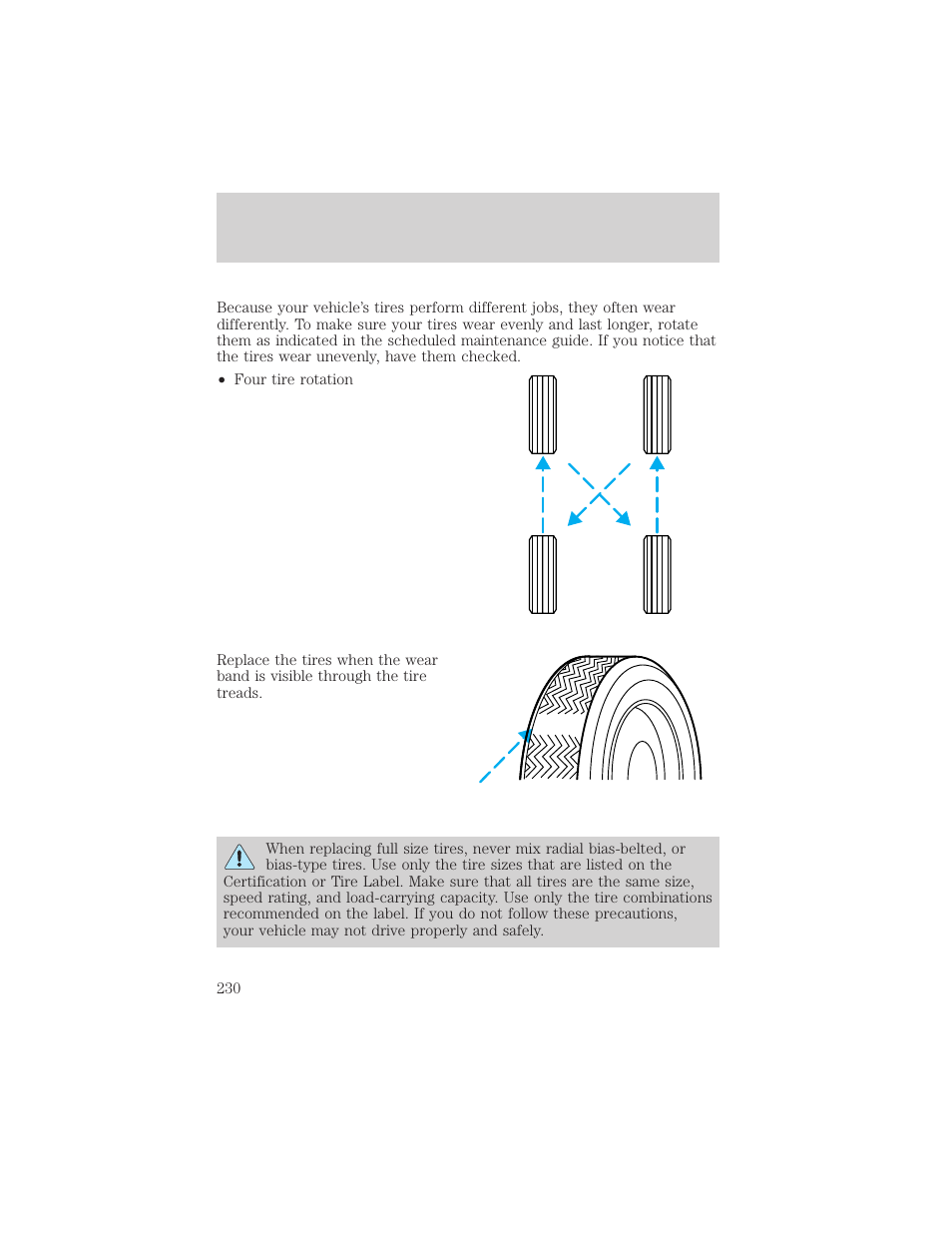 Maintenance and specifications | FORD 2002 Taurus v.1 User Manual | Page 230 / 248