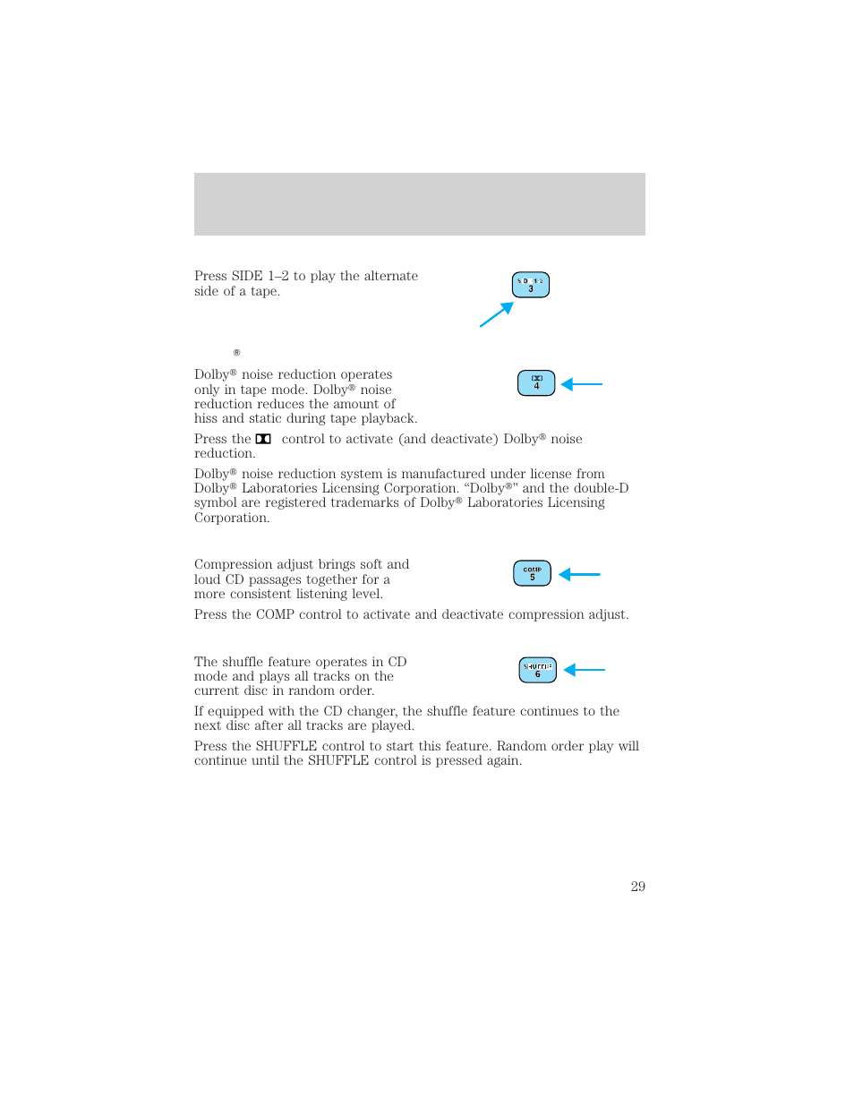 Entertainment systems | FORD 2002 Taurus v.1 User Manual | Page 29 / 248