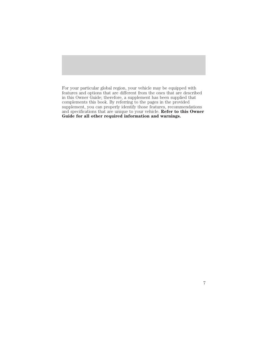 Introduction | FORD 2002 Taurus v.1 User Manual | Page 7 / 248