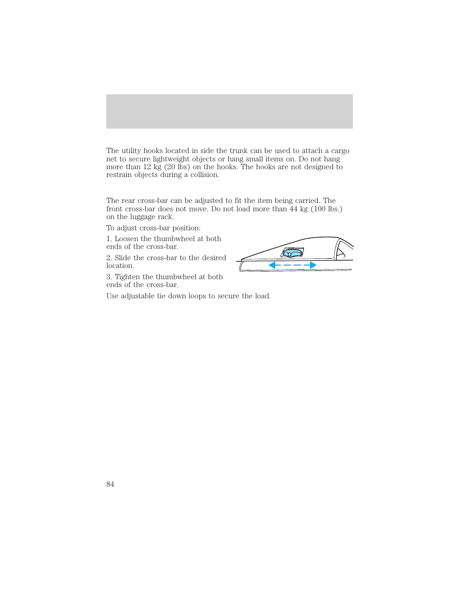 Driver controls | FORD 2002 Taurus v.1 User Manual | Page 84 / 248