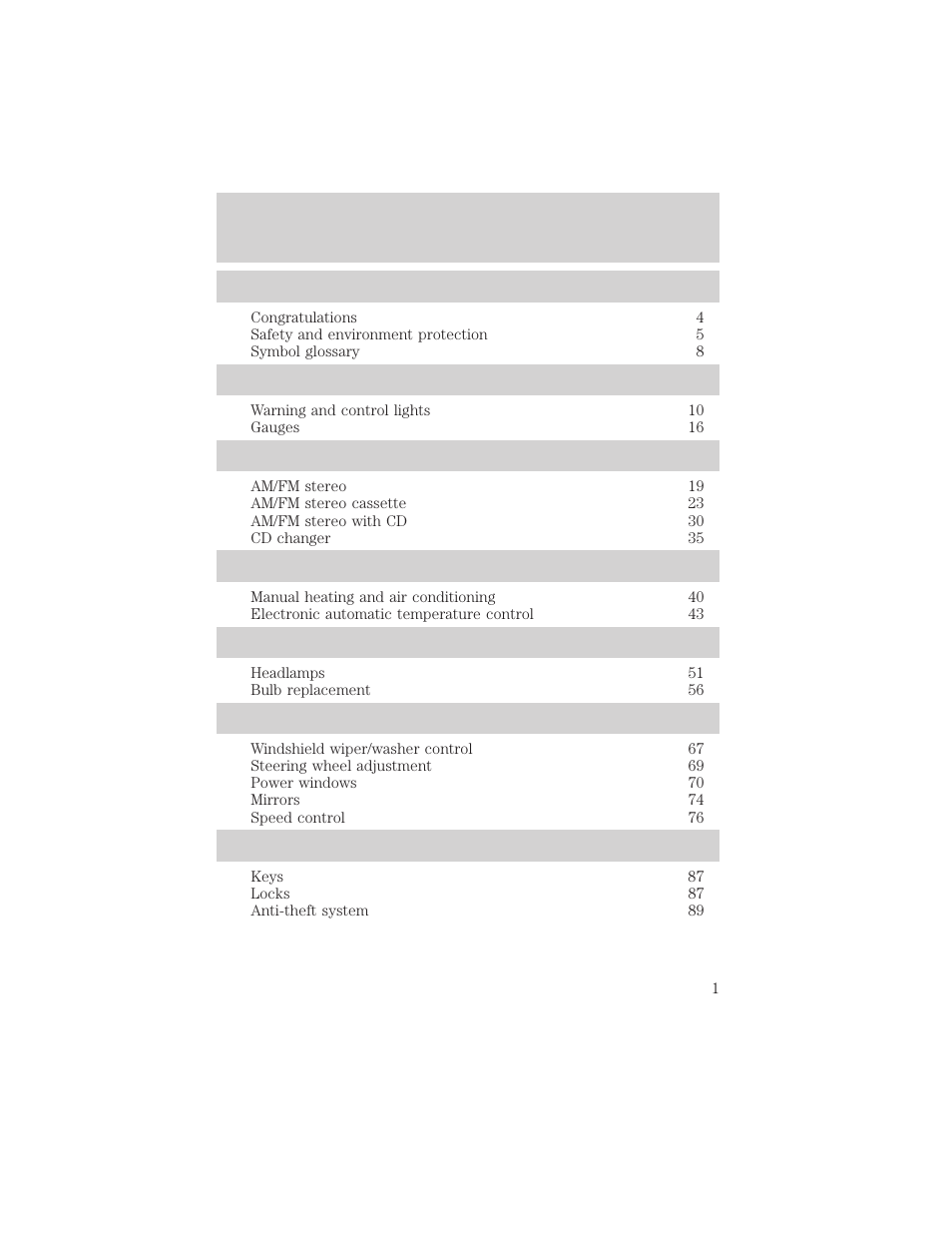 FORD 2002 Taurus v.2 User Manual | 256 pages