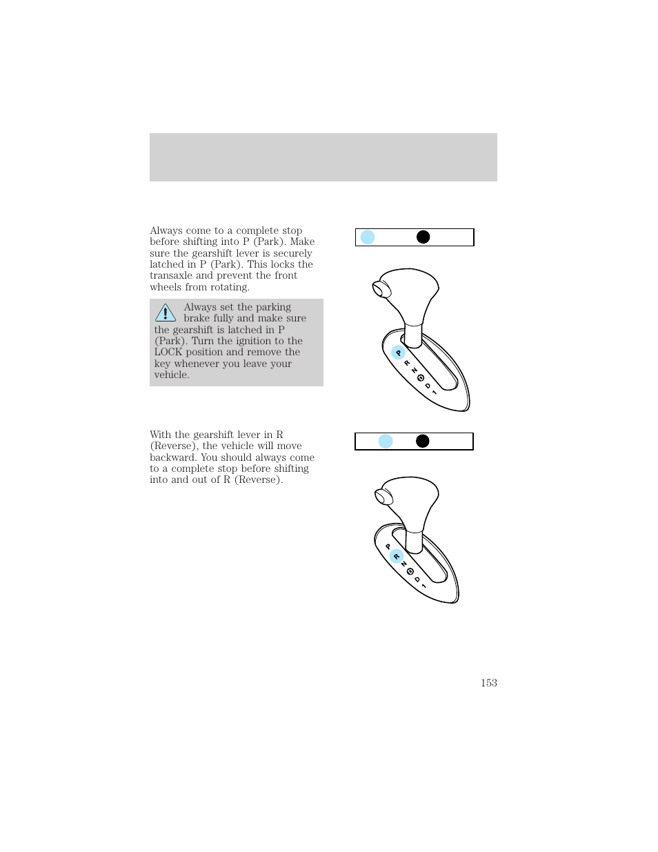 Driving | FORD 2002 Taurus v.2 User Manual | Page 153 / 256