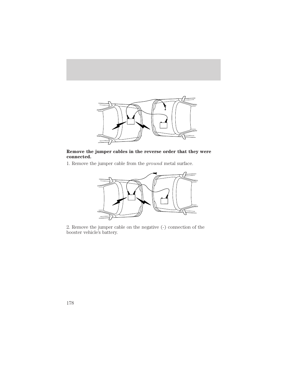 Roadside emergencies | FORD 2002 Taurus v.2 User Manual | Page 178 / 256