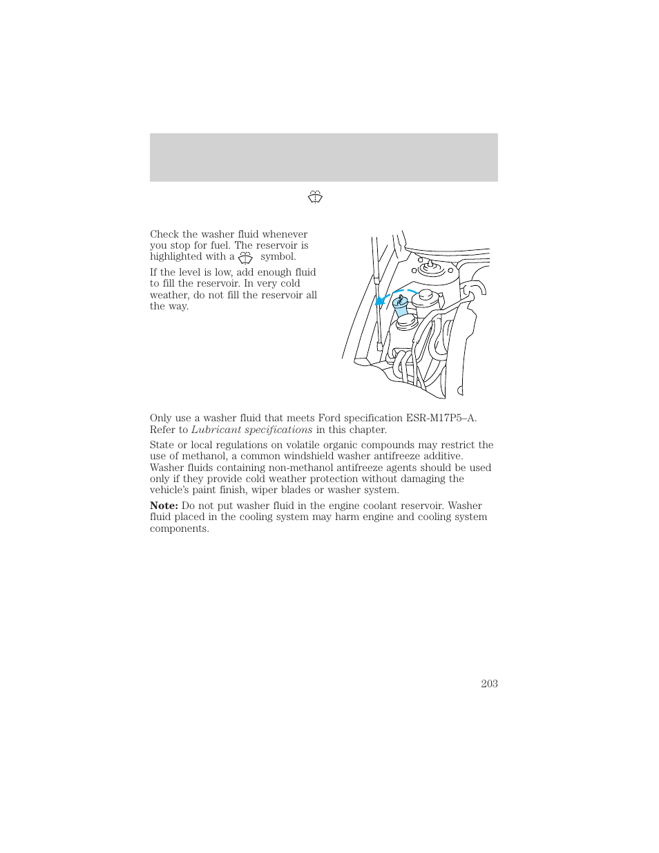 Maintenance and specifications | FORD 2002 Taurus v.2 User Manual | Page 203 / 256