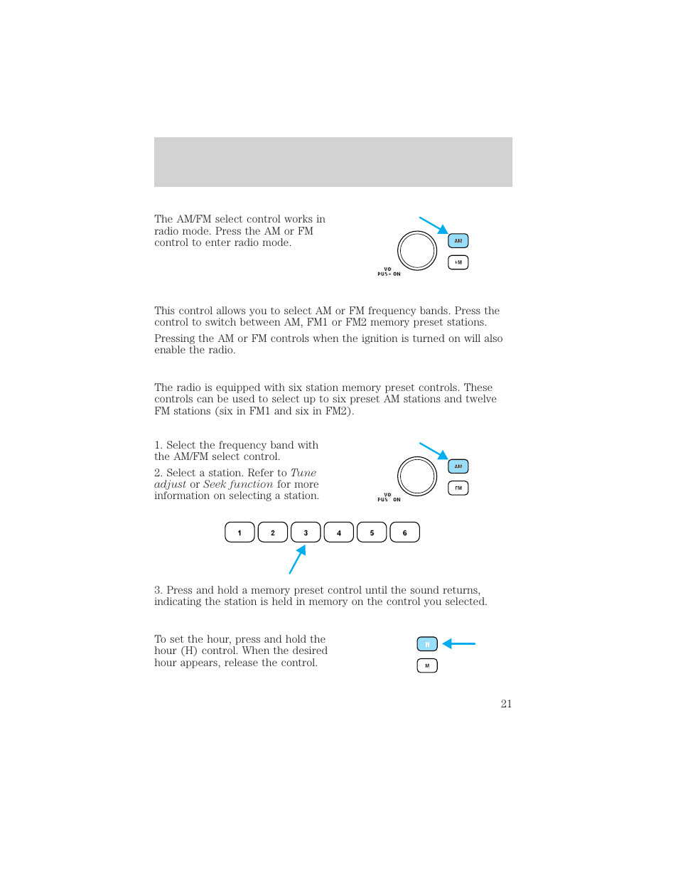 Entertainment systems | FORD 2002 Taurus v.2 User Manual | Page 21 / 256