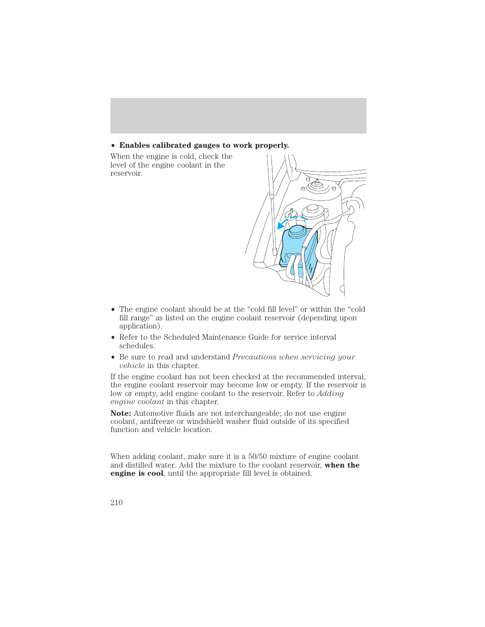 Maintenance and specifications | FORD 2002 Taurus v.2 User Manual | Page 210 / 256