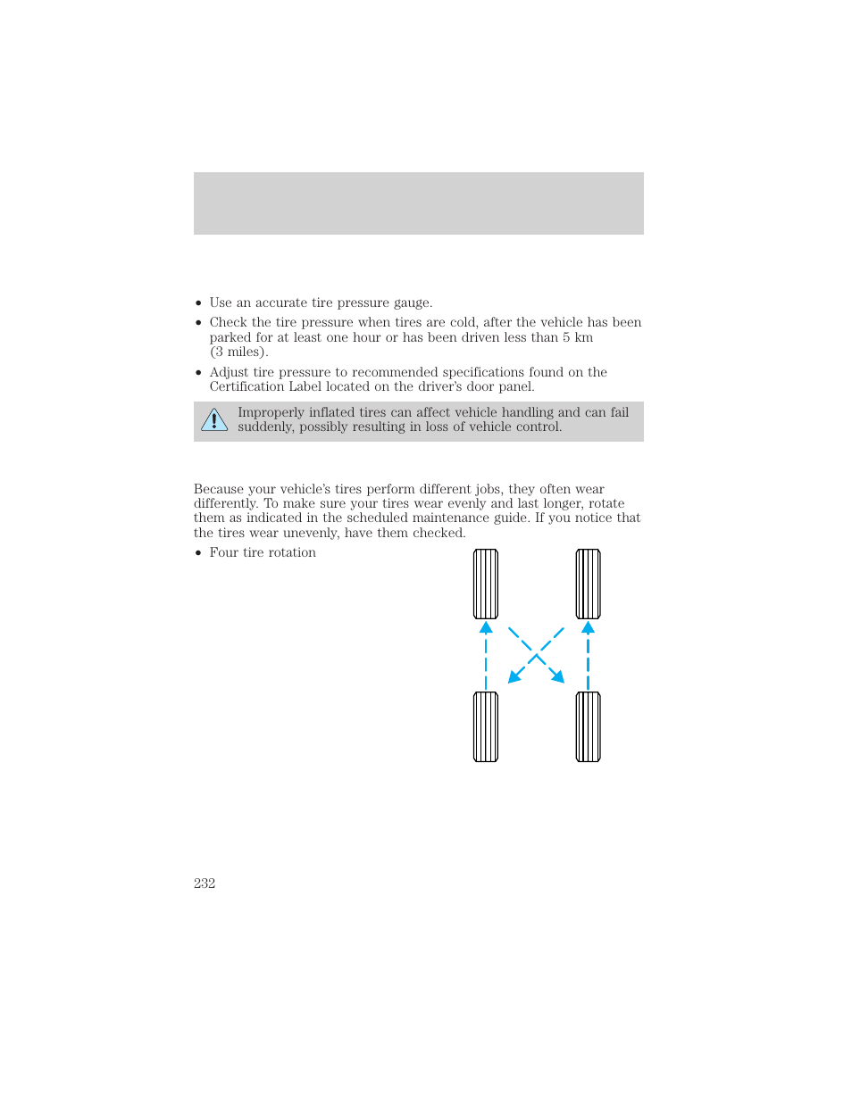 Maintenance and specifications | FORD 2002 Taurus v.2 User Manual | Page 232 / 256