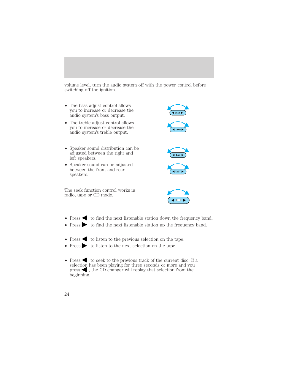 Entertainment systems | FORD 2002 Taurus v.2 User Manual | Page 24 / 256