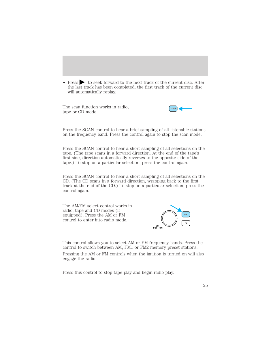 Entertainment systems | FORD 2002 Taurus v.2 User Manual | Page 25 / 256