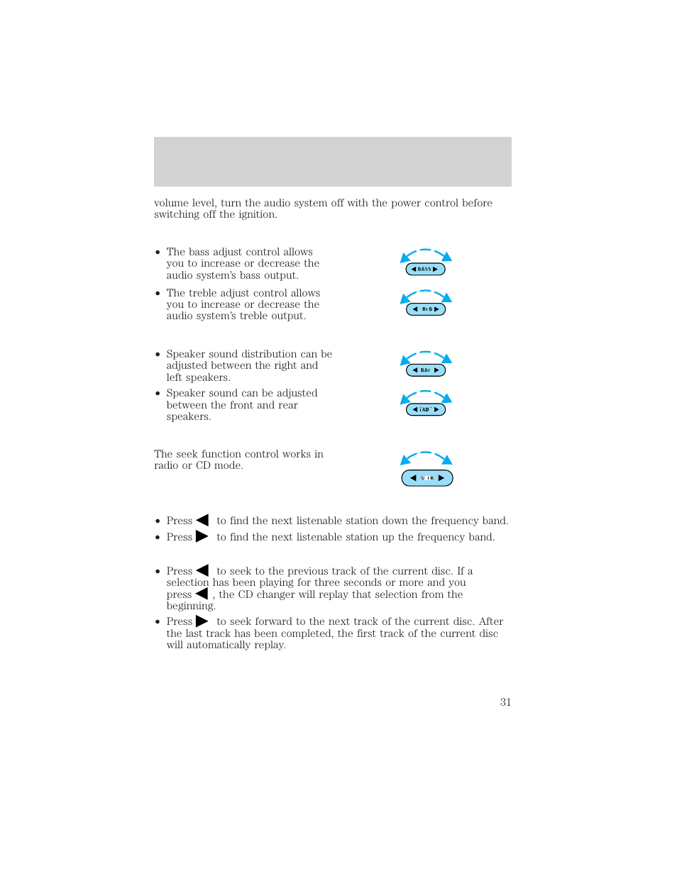 Entertainment systems | FORD 2002 Taurus v.2 User Manual | Page 31 / 256