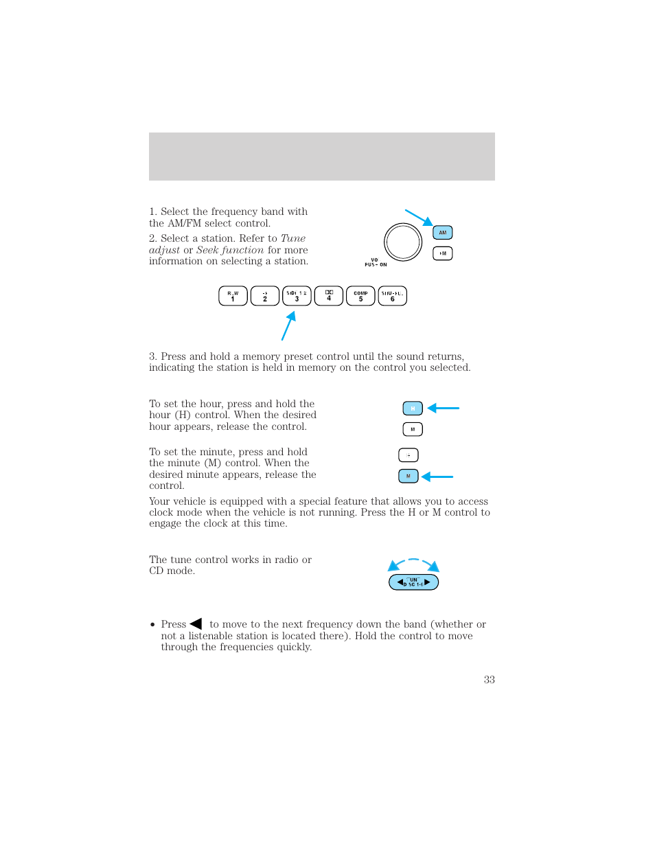 Entertainment systems | FORD 2002 Taurus v.2 User Manual | Page 33 / 256