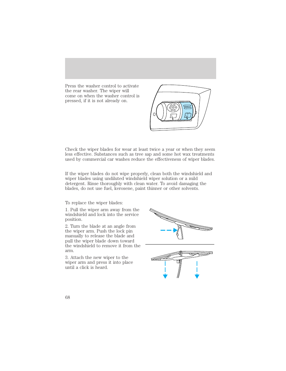 Driver controls | FORD 2002 Taurus v.2 User Manual | Page 68 / 256