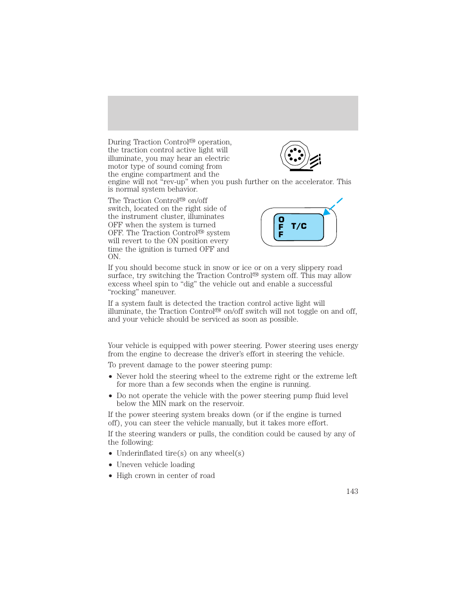 Driving | FORD 2002 Taurus v.3 User Manual | Page 143 / 240