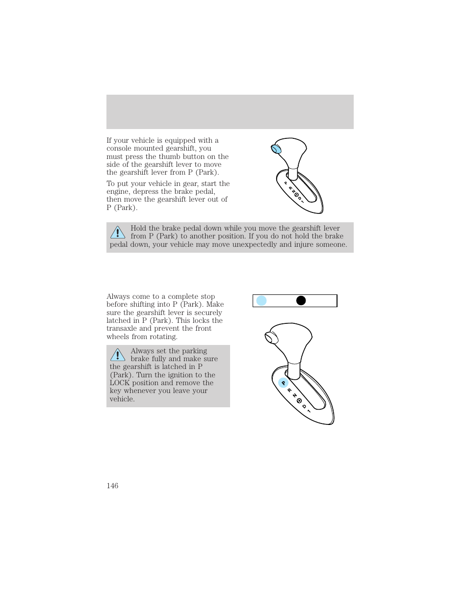 Driving | FORD 2002 Taurus v.3 User Manual | Page 146 / 240