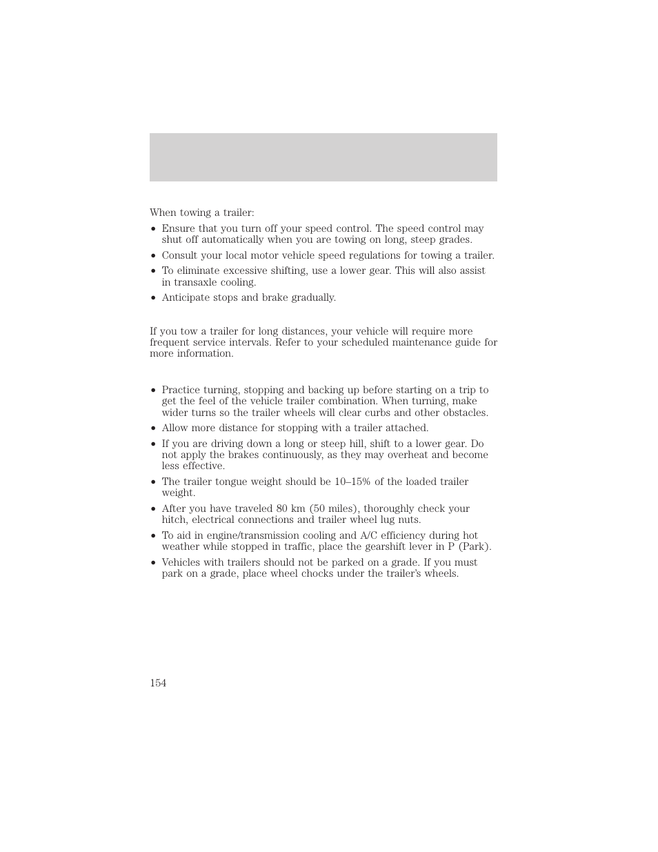 Driving | FORD 2002 Taurus v.3 User Manual | Page 154 / 240