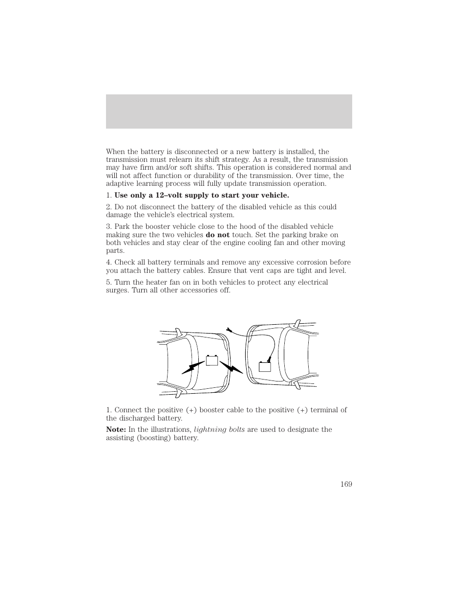 Roadside emergencies | FORD 2002 Taurus v.3 User Manual | Page 169 / 240