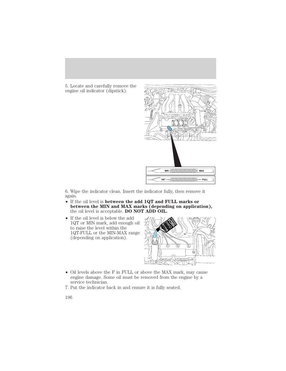 Maintenance and specifications | FORD 2002 Taurus v.3 User Manual | Page 196 / 240