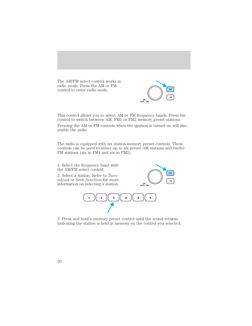 Entertainment systems | FORD 2002 Taurus v.3 User Manual | Page 20 / 240