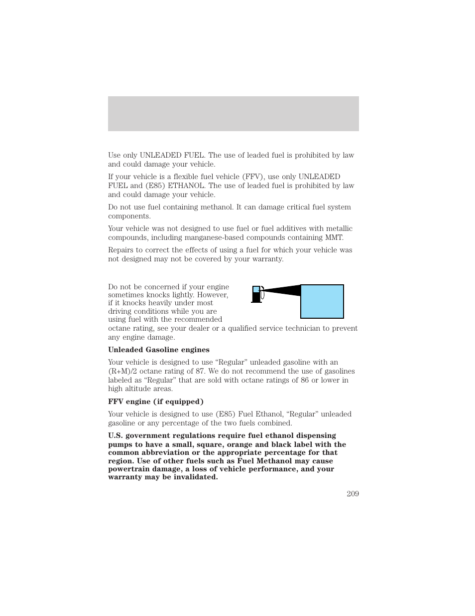 FORD 2002 Taurus v.3 User Manual | Page 209 / 240