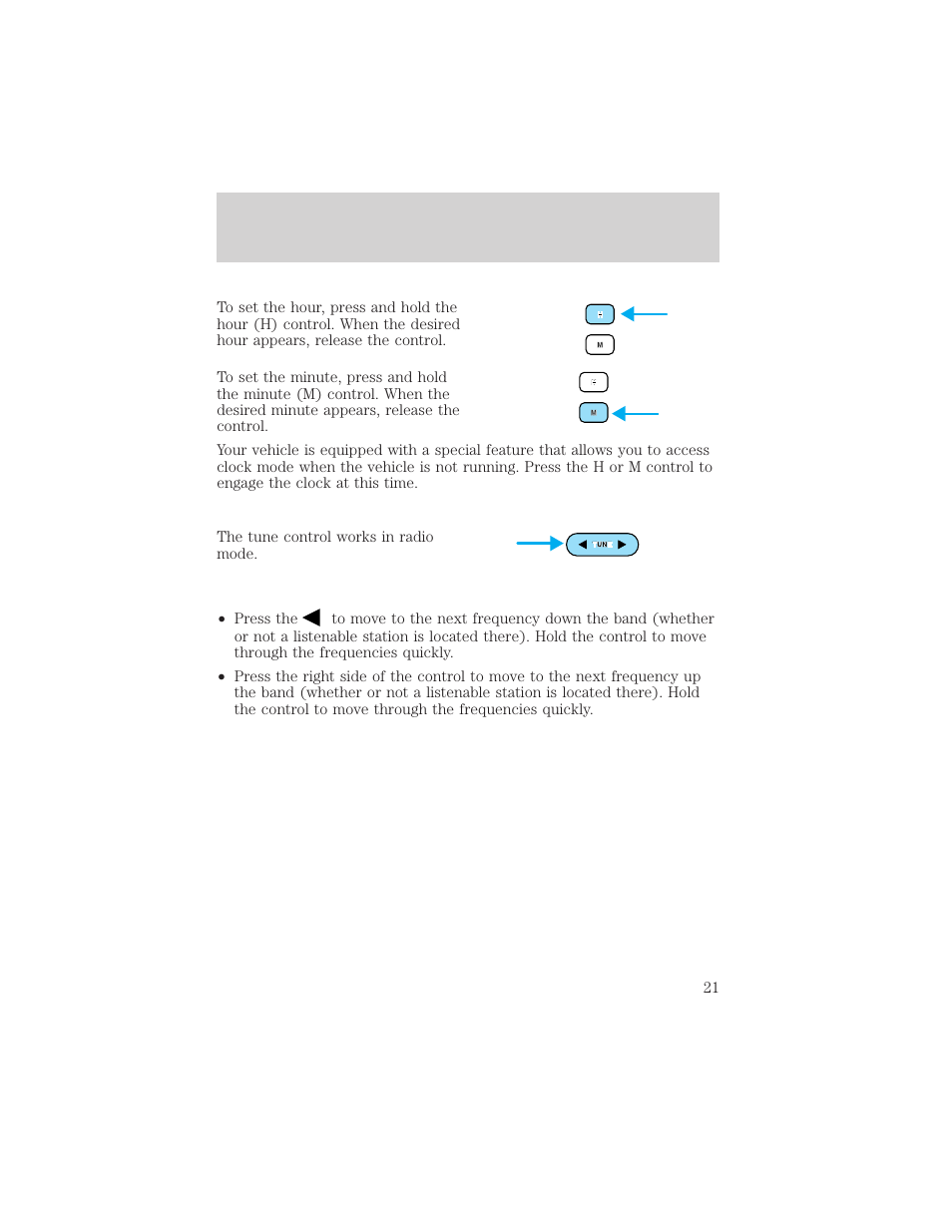 Entertainment systems | FORD 2002 Taurus v.3 User Manual | Page 21 / 240